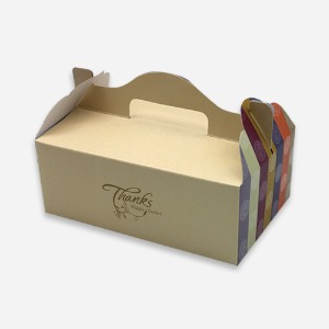 손잡이 박스 색동 18호 30개 / 전통 과자선물